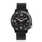 Columbia Cross Trails Quartz Movt. Black Dial Mens Watch with Black Canvas Strap_7992376