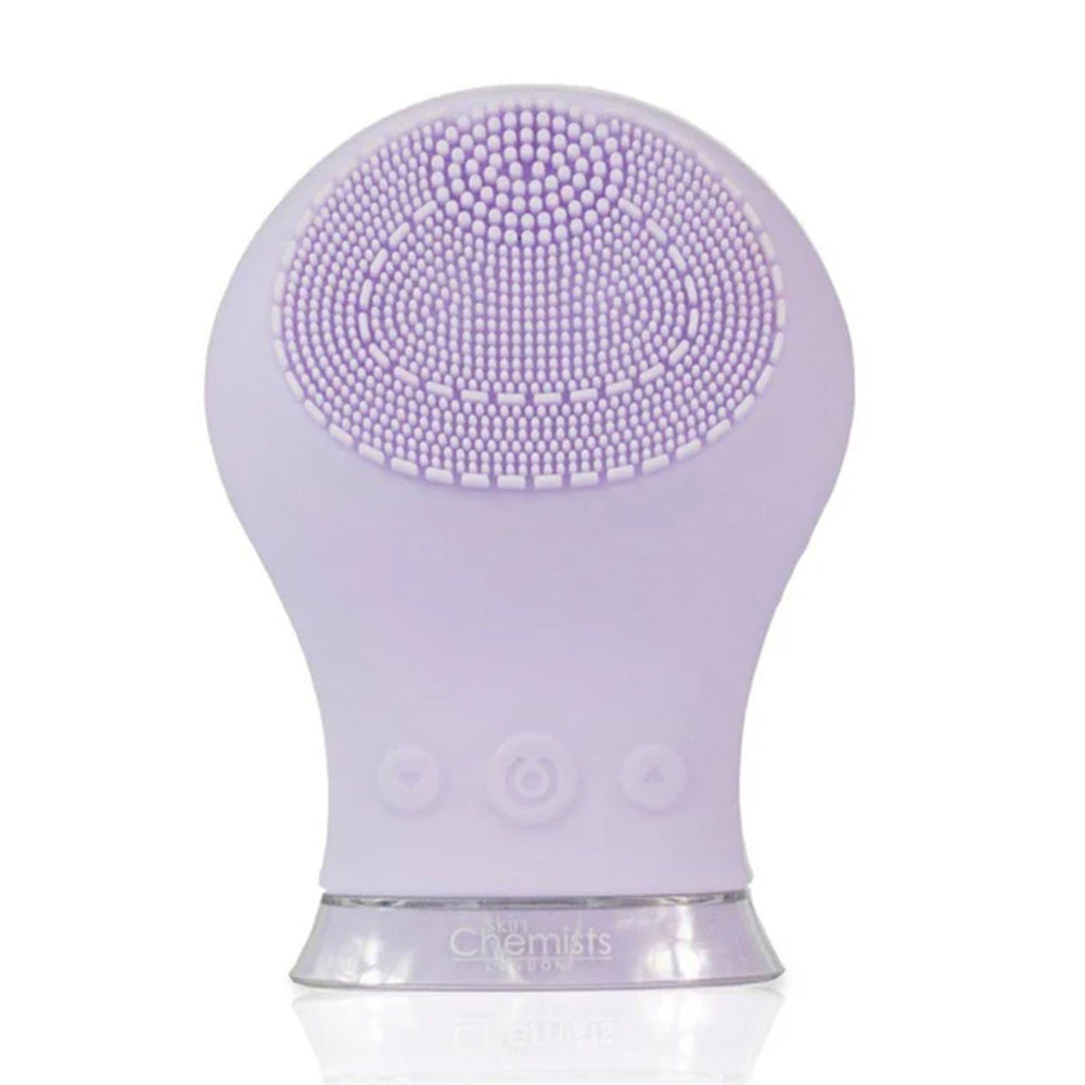 SkinChemists Sonic Silicone Facial Cleansing Massager Purple_7993411