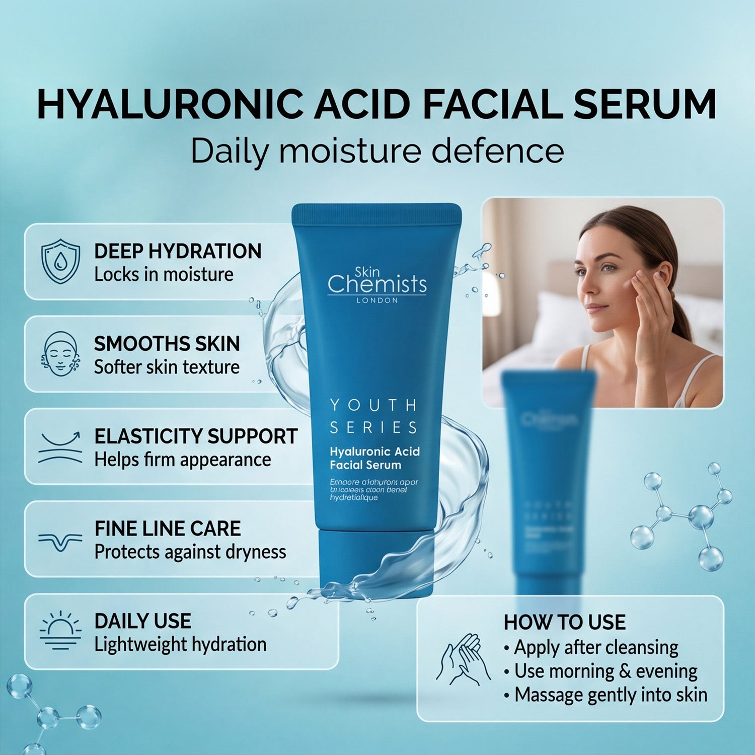 SkinChemists Hyaluronic Acid Mask and Facial Serum Gift Set