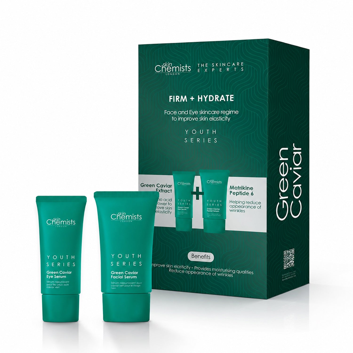 SkinChemists Green Caviar Eye and Facial Serum Gift Set