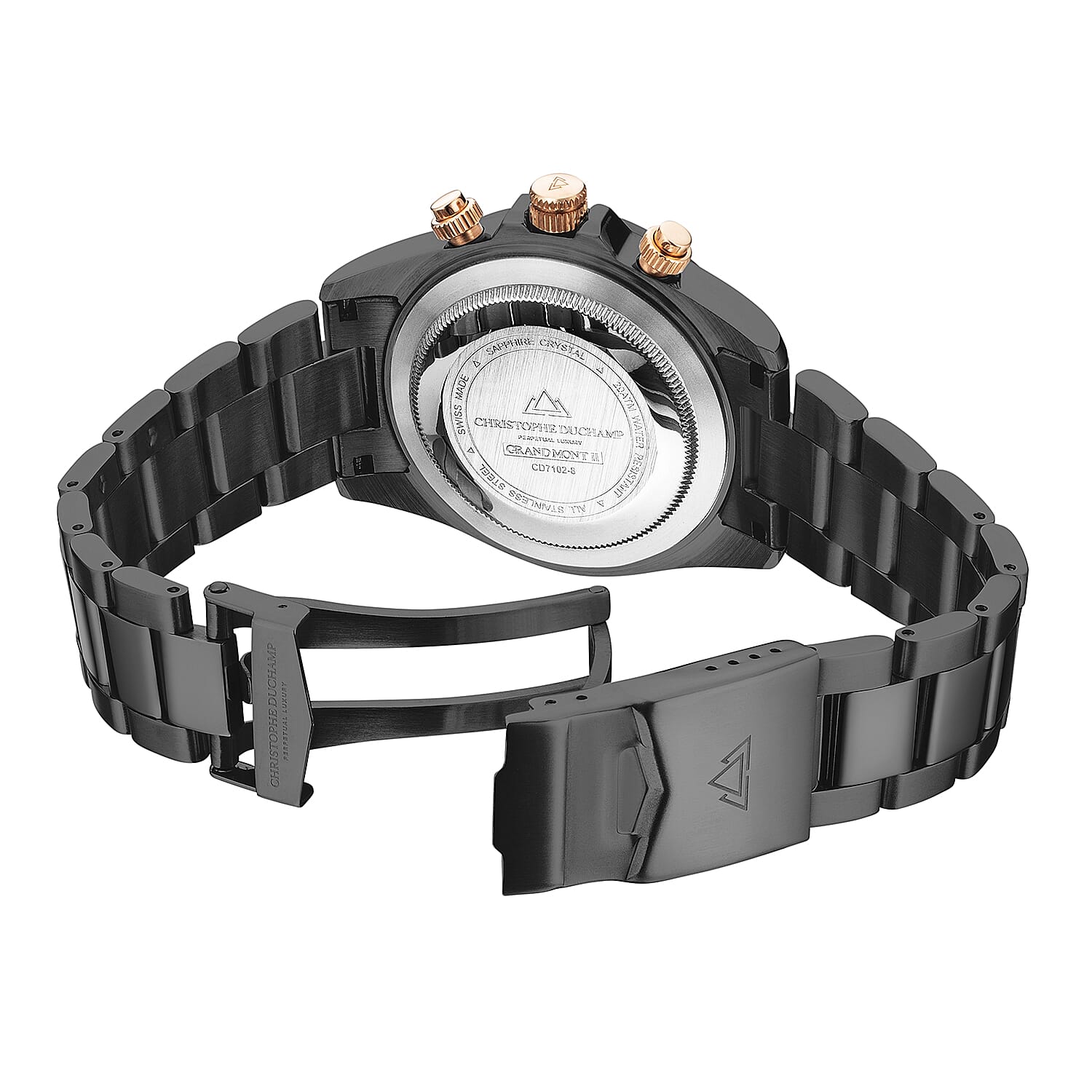 Swiss Mens Watch in Stainless Steel - Silver