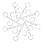 8 Piece Set - Space Saving Hanger (Size 10x7 cm) - White