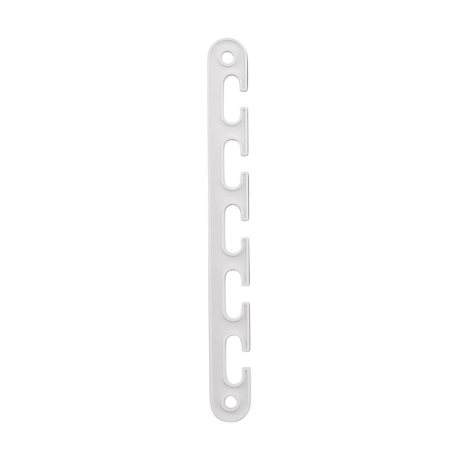 8 Piece Set - Space Saving Hanger (Size 10x7 cm) - White