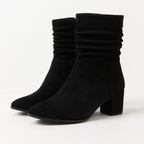 Emma Zipped Pull-On Ladies Boots (Size 4) - Black Mf_8017909