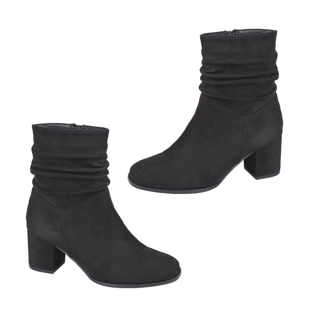 Emma Zipped Pull-On Ladies Boots (Size 4) - Black Mf_8017909_2