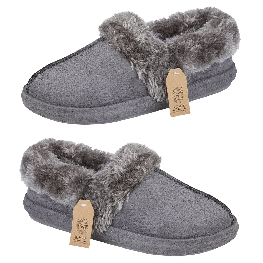 Jo & Joe Ladies Slipper (Size 4) - Charcoal_8019043