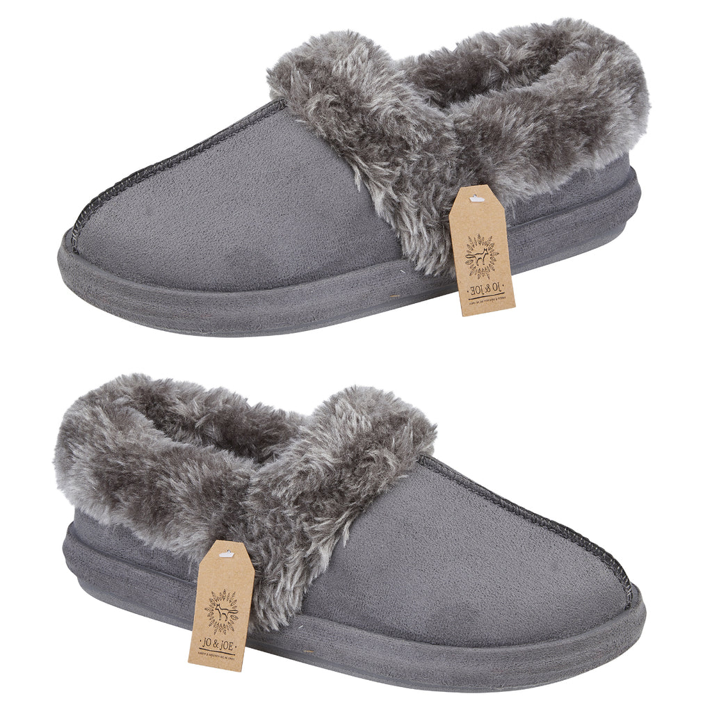 Jo & Joe Ladies Slipper (Size 4) - Charcoal_8019043