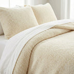 Sleep-Snuggle Luxurious Teddy Fleece Super Soft Warm and Cosy Duvet Cover with Pillow Case (Size Single) - Cream