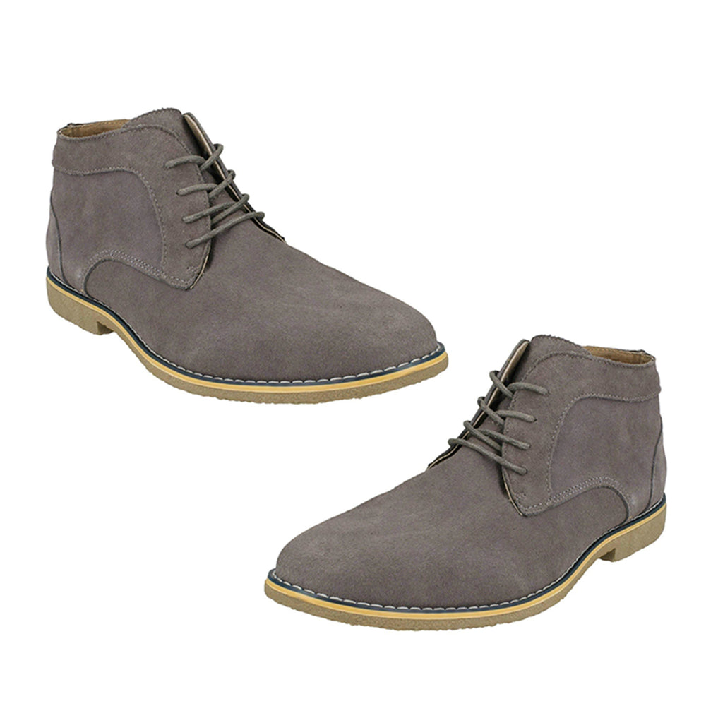 Malvern Mens Shoe (Size 7) - Grey Suede_8019251