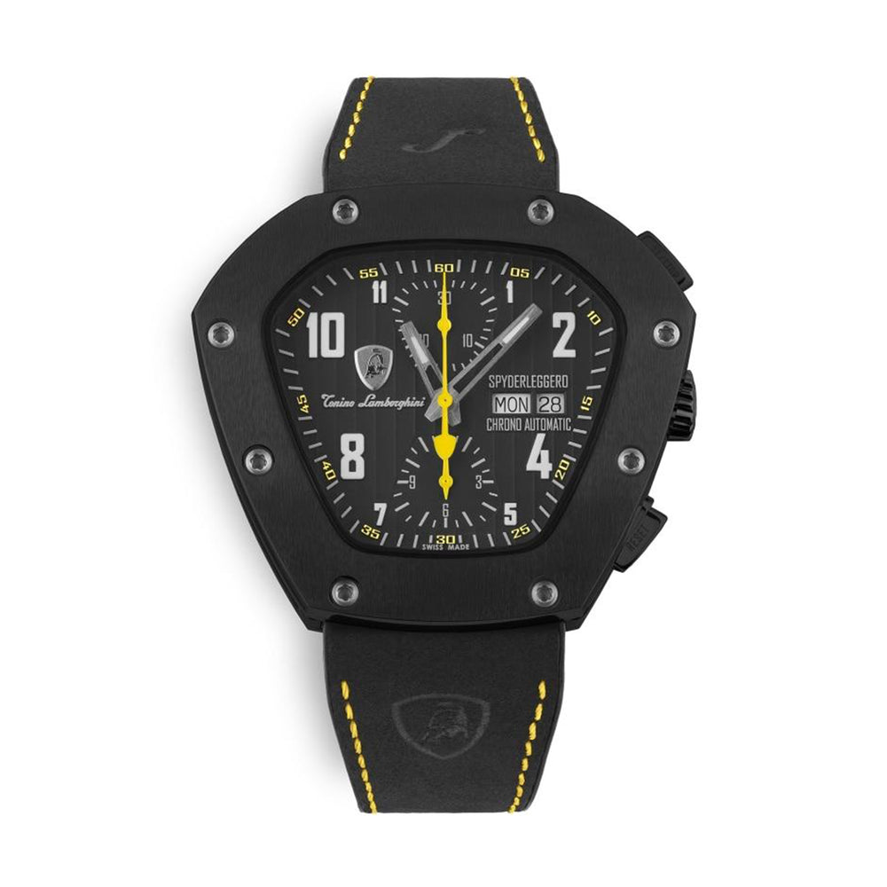 Tonino Lamborghini Spyderleggero Chronograph Swiss Made Watch - Black_8020855
