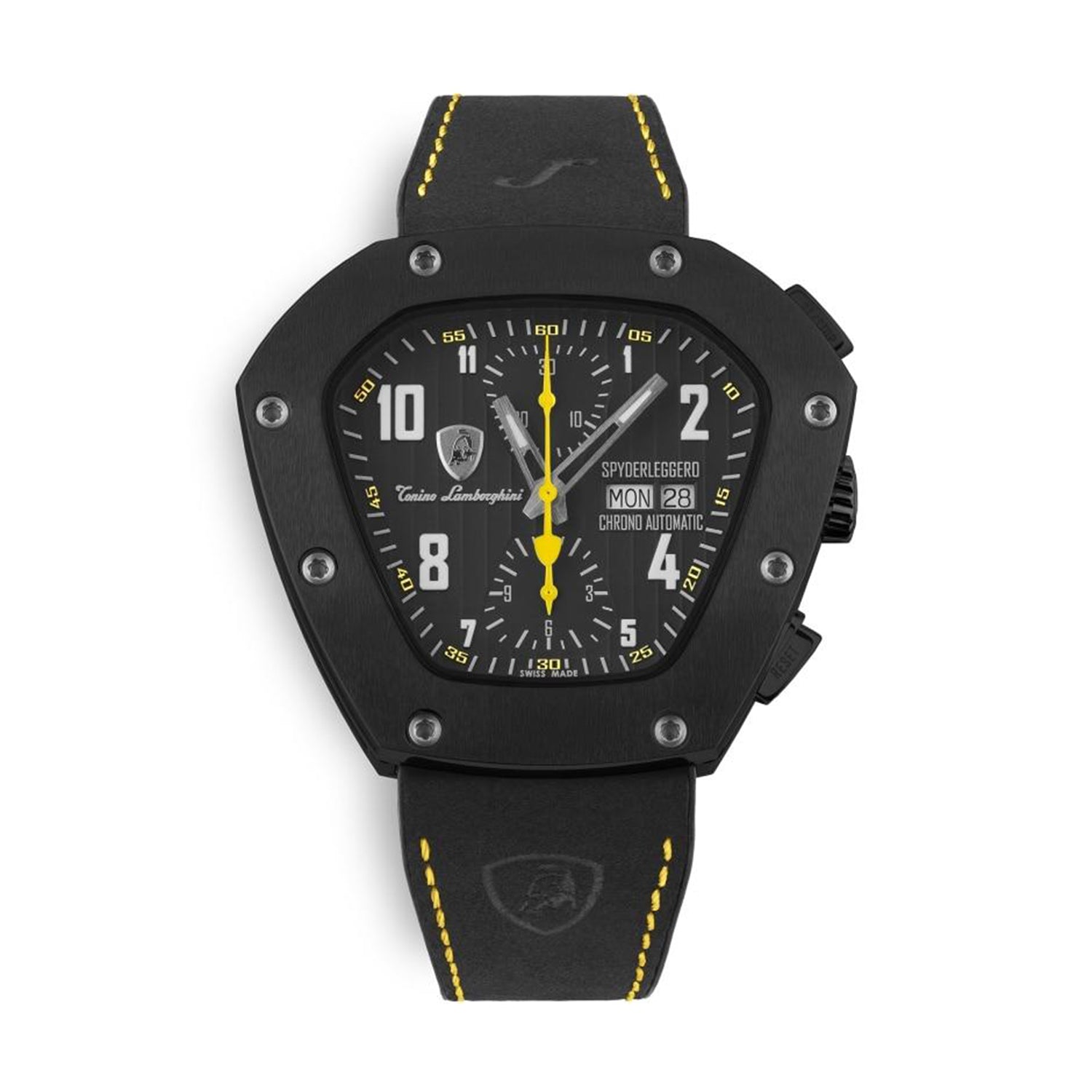 Tonino Lamborghini Spyderleggero Chronograph Swiss Made Watch - Black_8020855