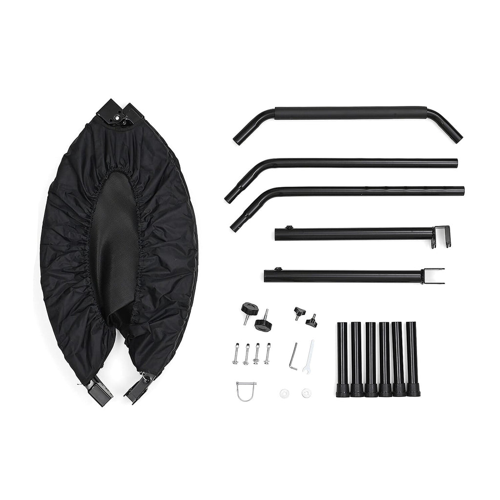 Soulsmart Foldable Trampoline - Max weight 100Kg, 100cm dia x 26.5 HeightBlack