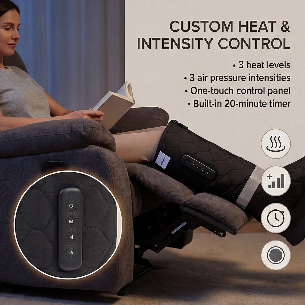 Bliss - Beyond Compression Massager Boots with 3 Heat Modes - 3 Airbag Intensity Settings