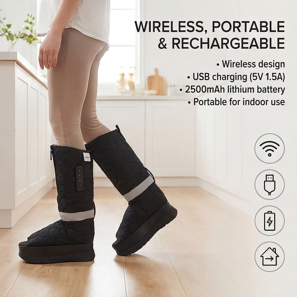 Bliss - Beyond Compression Massager Boots with 3 Heat Modes - 3 Airbag Intensity Settings