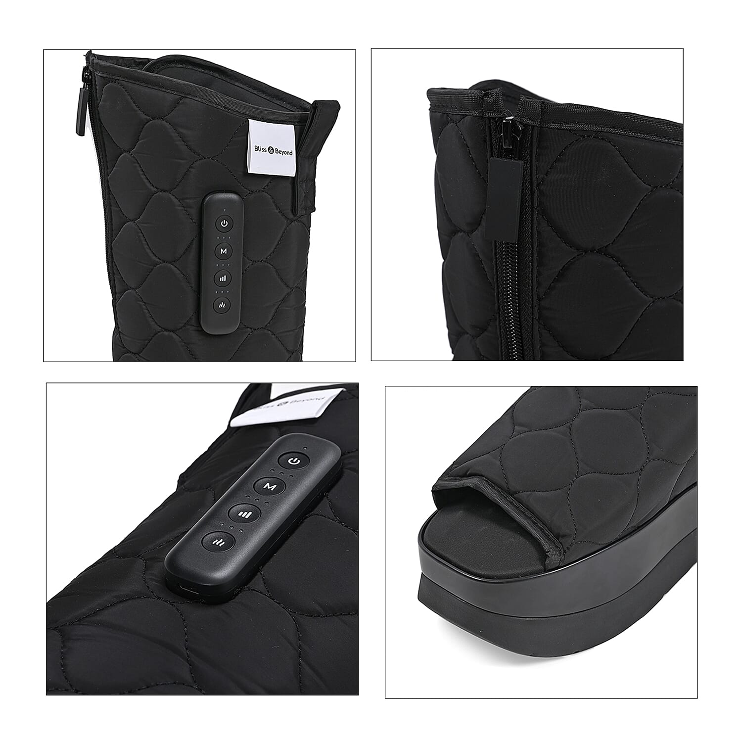 Bliss - Beyond Compression Massager Boots with 3 Heat Modes - 3 Airbag Intensity Settings