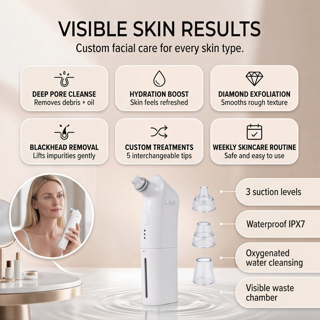 Lab Life Beauty Hydroderm Pro Facial Device - Lifetime Warranty