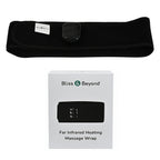 Bliss and Beyond Infrared Heat and Vibration Massage Belt - Cordless Rechargeable Back - Waist Wrap, Fleece Thermal Therapy