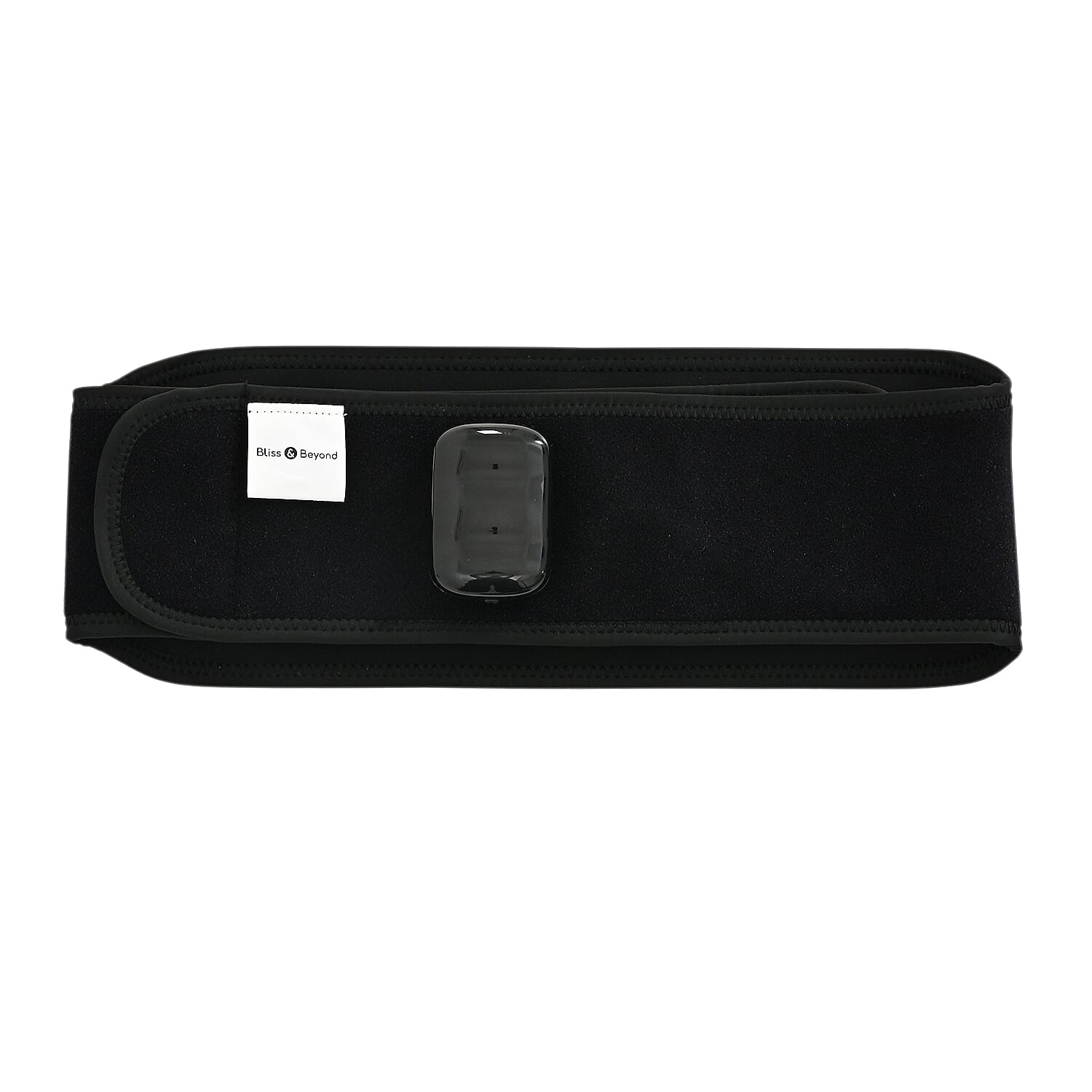 Bliss and Beyond Infrared Heat and Vibration Massage Belt - Cordless Rechargeable Back - Waist Wrap, Fleece Thermal Therapy