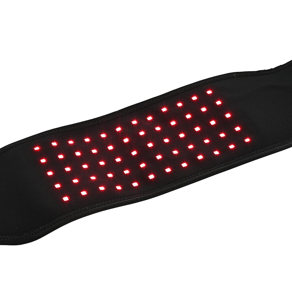 Bliss and Beyond Infrared Heat and Vibration Massage Belt - Cordless Rechargeable Back - Waist Wrap, Fleece Thermal Therapy