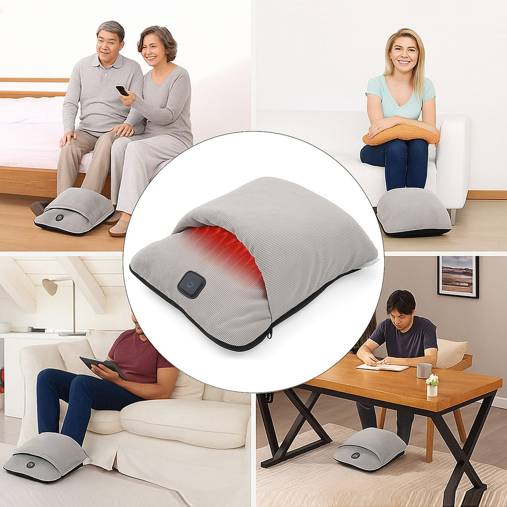 Soul Smart Velvet USB Powered Foot Massager with Heating (Power 10W) - Beige