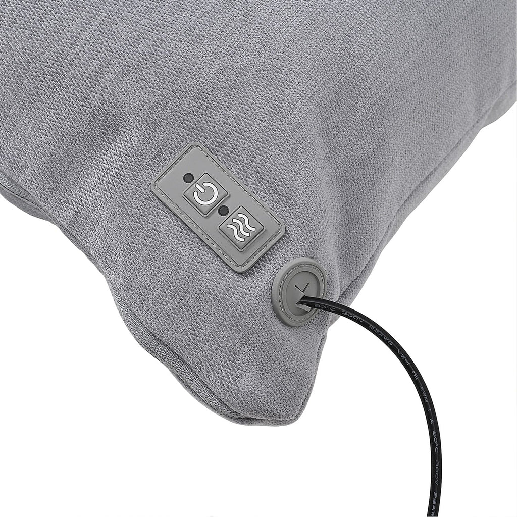 Soul Smart Heated Vibrating Back Massager (Power 18W) - Light Grey