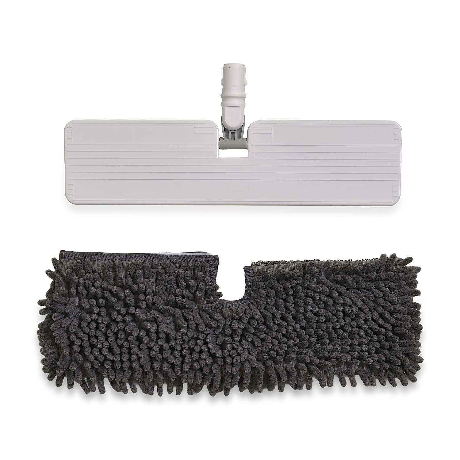 4-in1 Spray Mop - Including- Double Sided Mop Pad, Window Cleaning Head, Broom Head and Dustpan, 400ml Water Tank