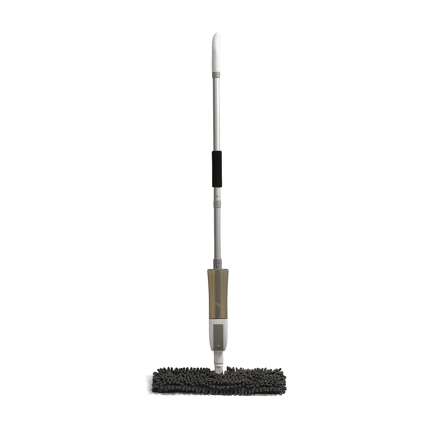 4-in1 Spray Mop - Including- Double Sided Mop Pad, Window Cleaning Head, Broom Head and Dustpan, 400ml Water Tank