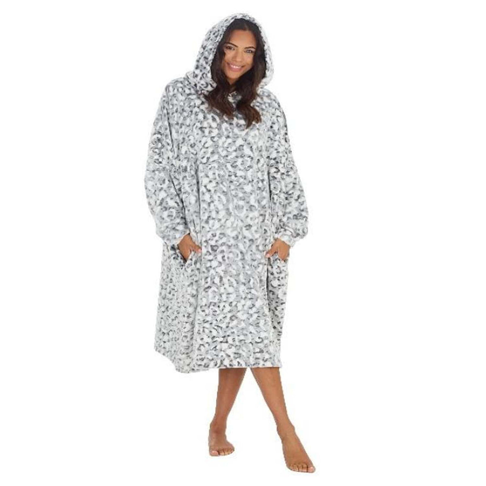 Ladies Oversized Hoodie, Oodie Style With Kangaroo Pocket