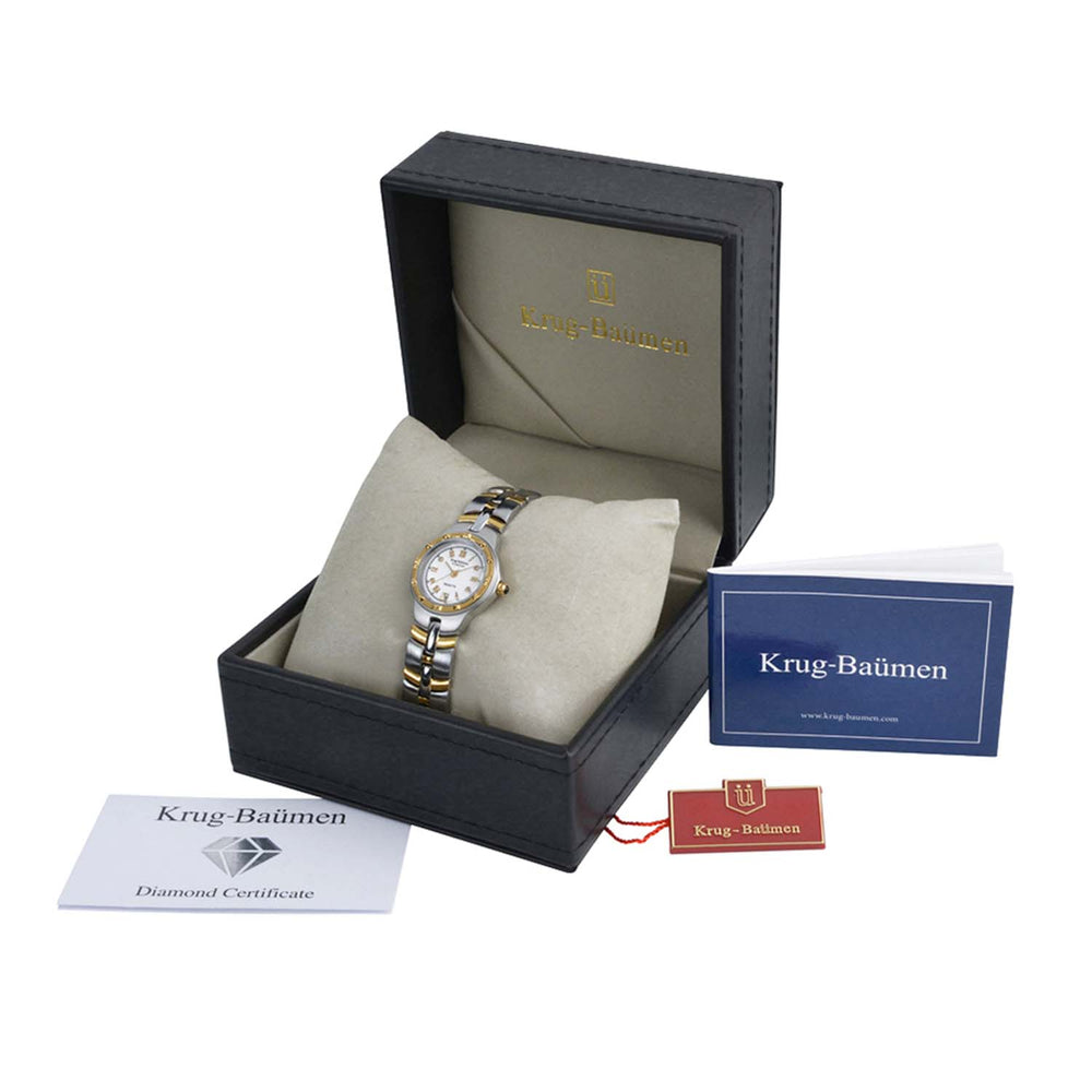 Krug Baümen Japanese Ladies Watch in Alloy - Silver Gold_8030117_7