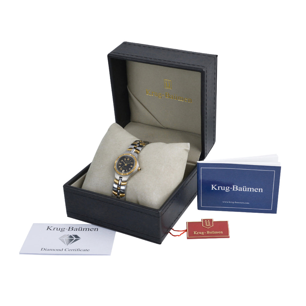 Krug Baümen Japanese Ladies Watch in Alloy - Silver Gold_8030118_6