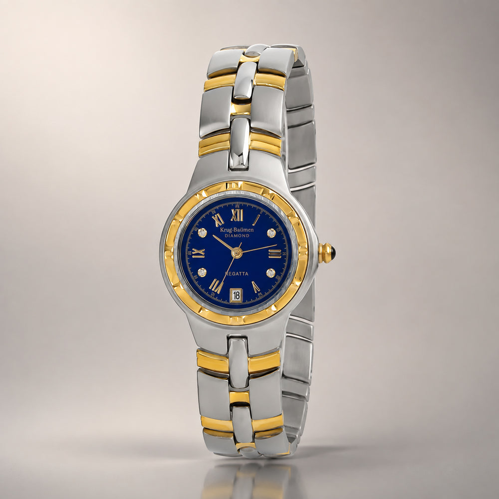 Krug Baümen Japanese Ladies Watch in Alloy - Silver Gold_8030119