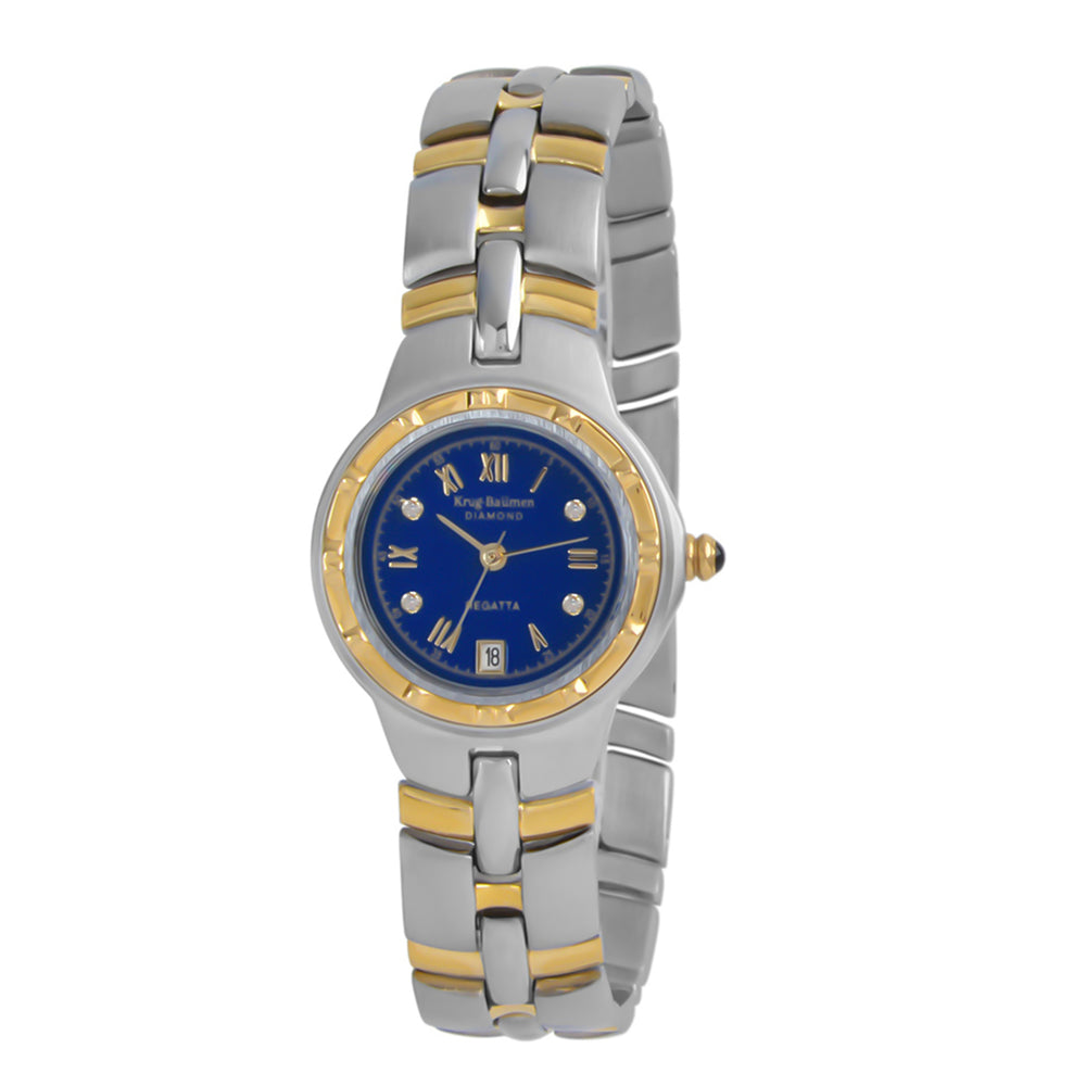 Krug Baümen Japanese Ladies Watch in Alloy - Silver Gold_8030119_2