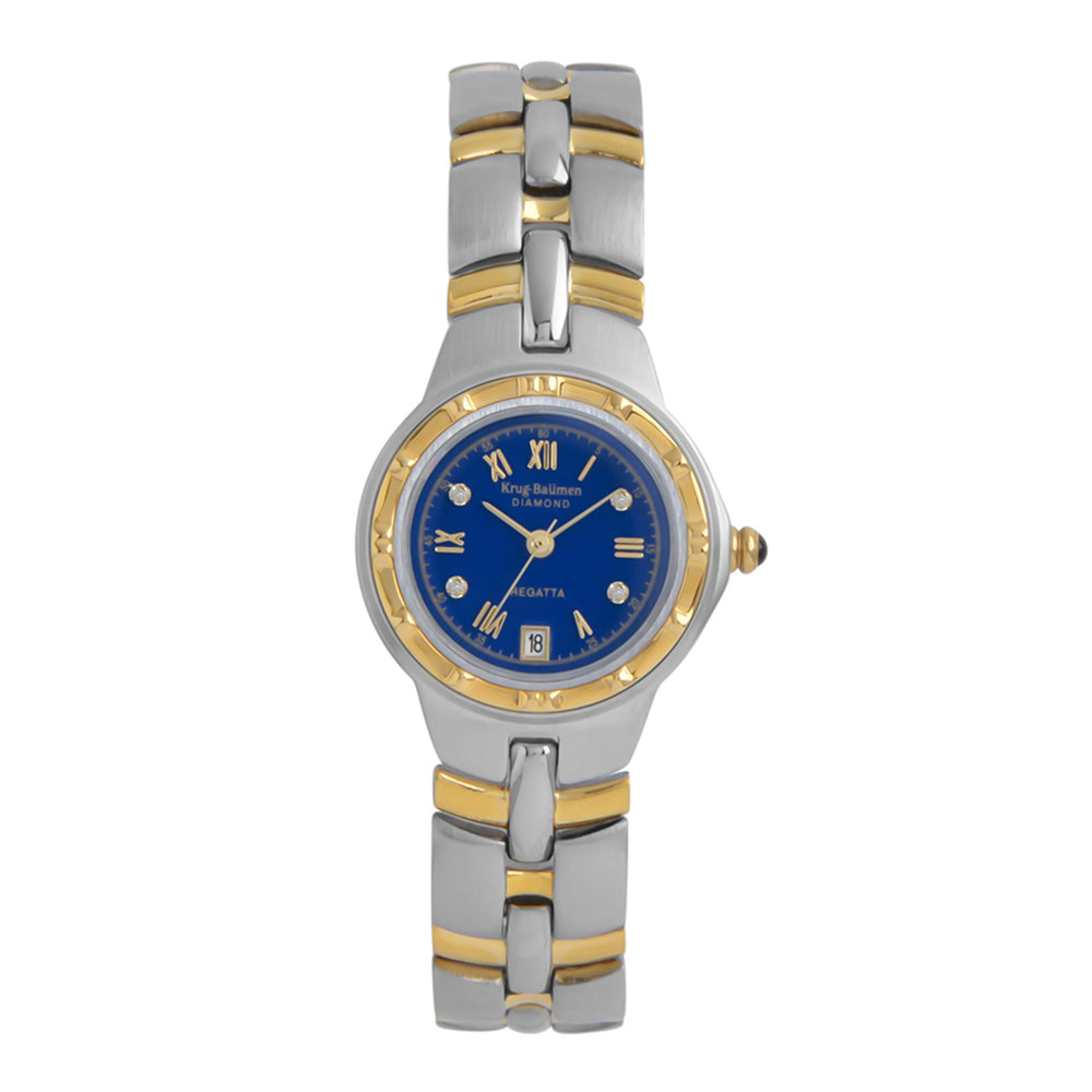 Krug Baümen Japanese Ladies Watch in Alloy - Silver Gold_8030119_3