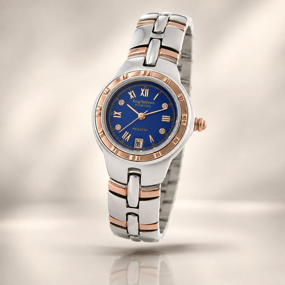 Krug Baümen Japanese Ladies Watch in Alloy - Silver Gold_8030122