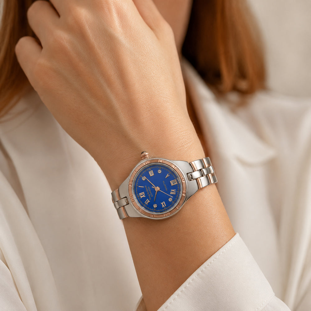 Krug Baümen Japanese Ladies Watch in Alloy - Silver Gold_8030122_1