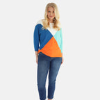Mudflower Knitted Jumper - Cobalt Spearmint_8030134