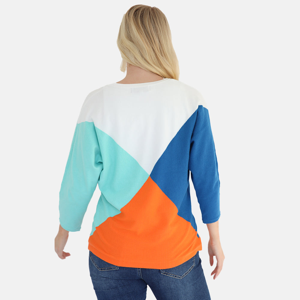 Mudflower Knitted Jumper - Cobalt Spearmint_8030134_4
