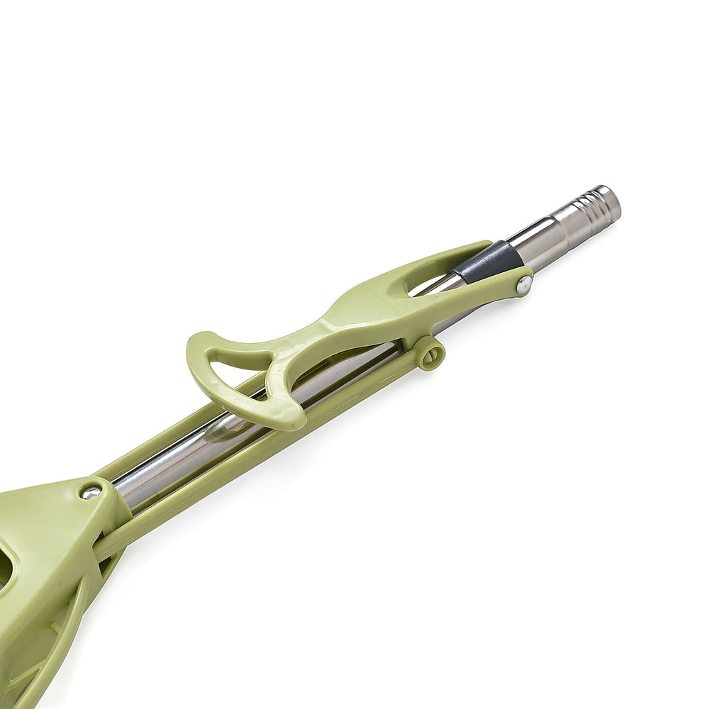 Floor Mop for Easy Squeeze! - Absorbent PVA, 3-Section Stainless Steel Handle Plus Extra Head (122cm) - Green