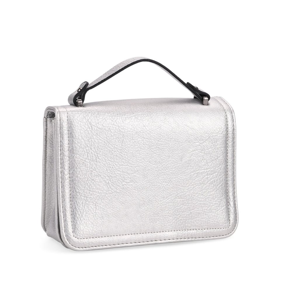 Crossbody Bag (Size - One Size) - Silver & Black_8030804_5