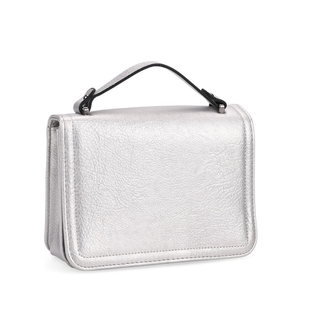 Crossbody Bag (Size - One Size) - Silver & Black_8030804_5