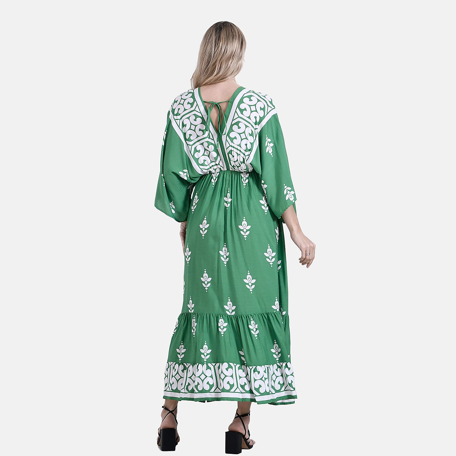 & Maisi Printed Maxi (Size - One Size) - Green & Green