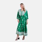 & Maisi Printed Maxi (Size - One Size) - Green & Green