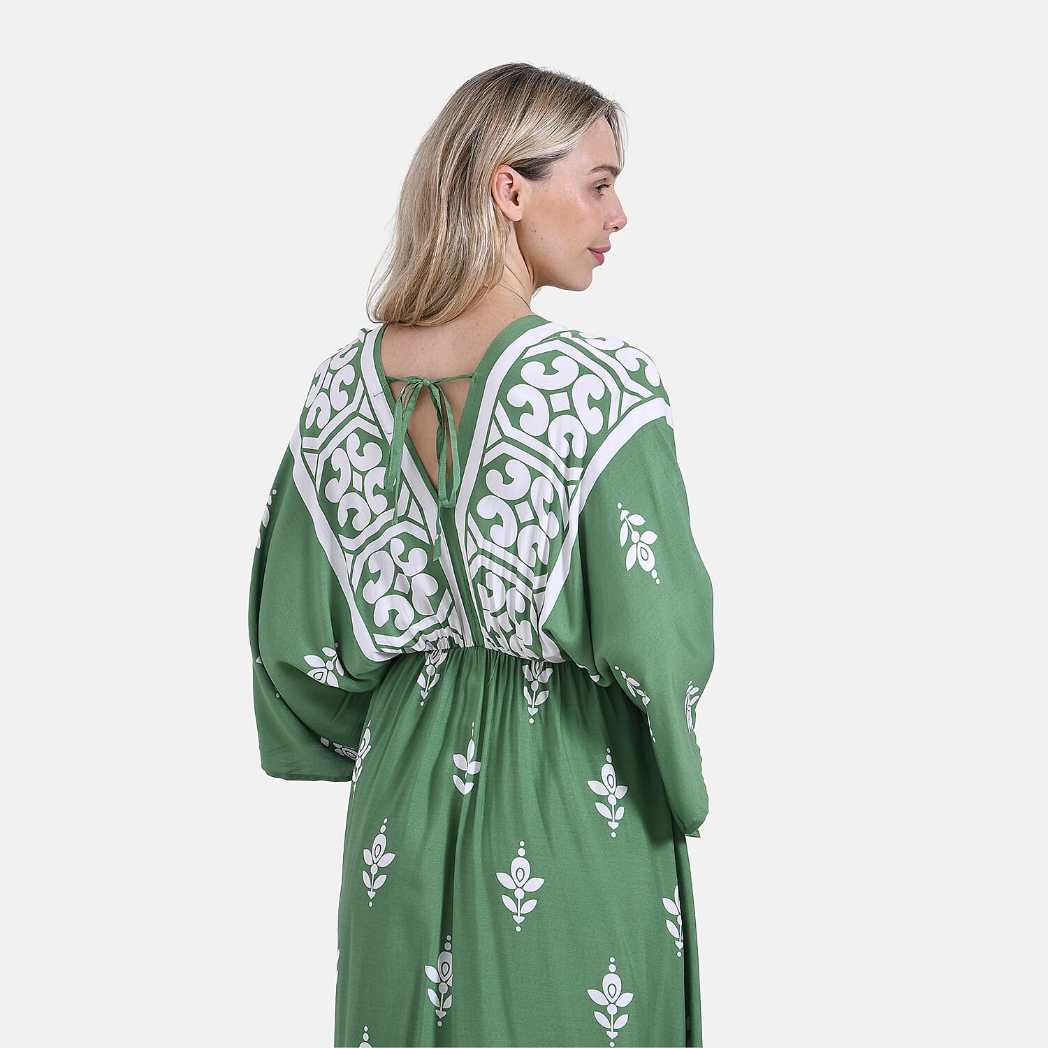 & Maisi Printed Maxi (Size - One Size) - Green & Green
