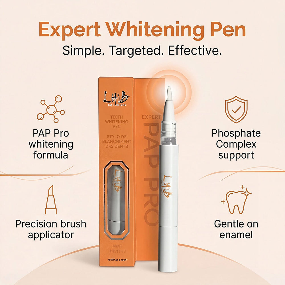 Lab Life Beauty- Teeth Whitening Pen Mint Flavour - White