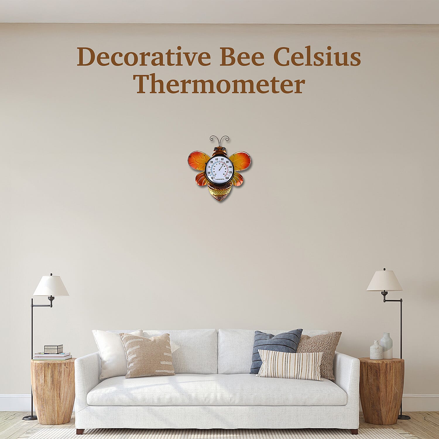 Decorative Bee Celsius Thermometer