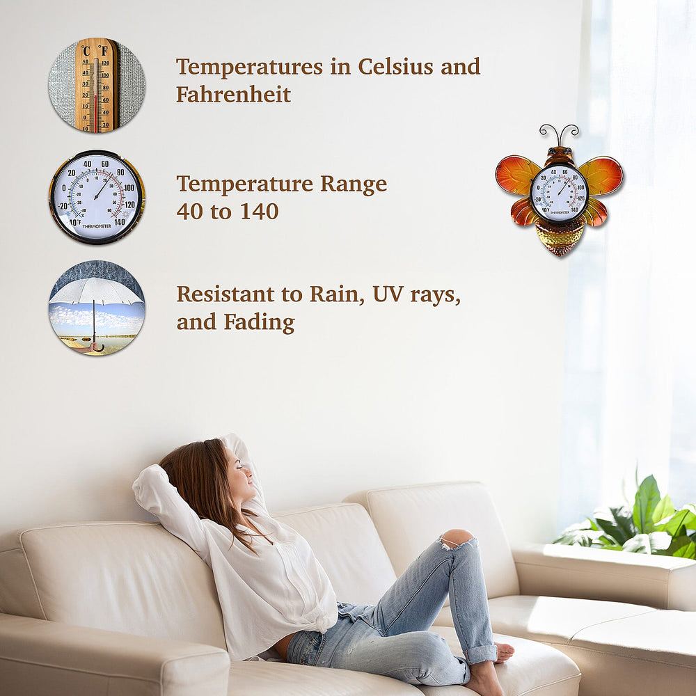 Decorative Bee Celsius Thermometer