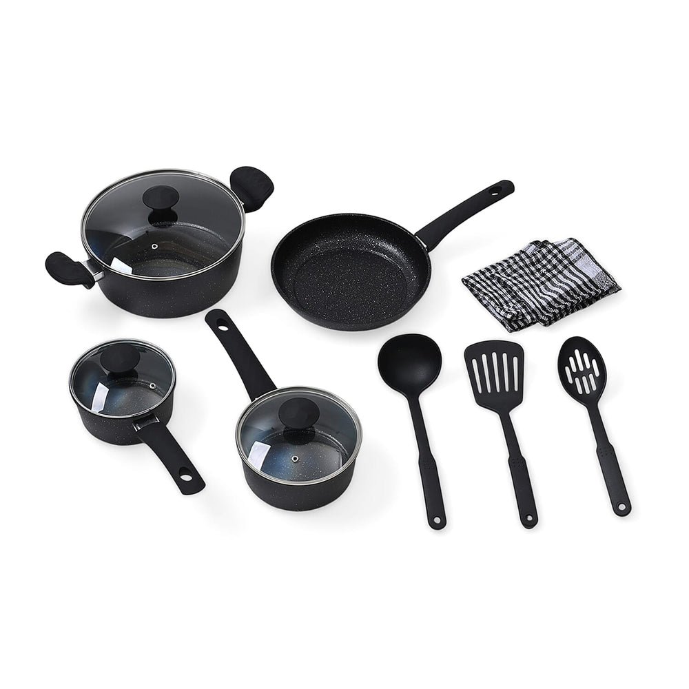Cookware Set (Size - One Size) - Black & Black