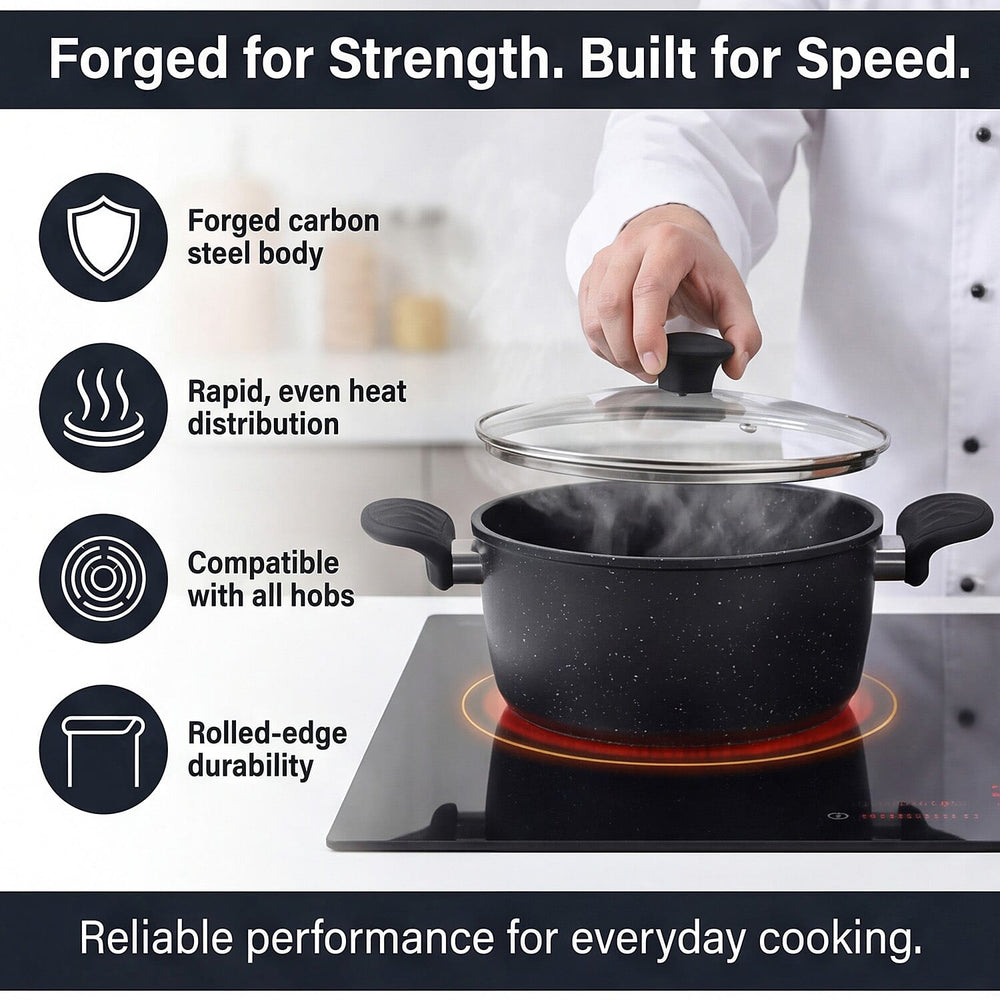 Cookware Set (Size - One Size) - Black & Black