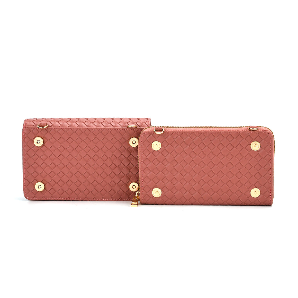 Stylish Crossbody Messenger Bag with Adjustable Strap & Card Slots - Pink_8044098_5