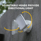 Chimera Twin Head LED Dusk to Down Sensor Flood Light (17.9W) 2020 Lumen - White